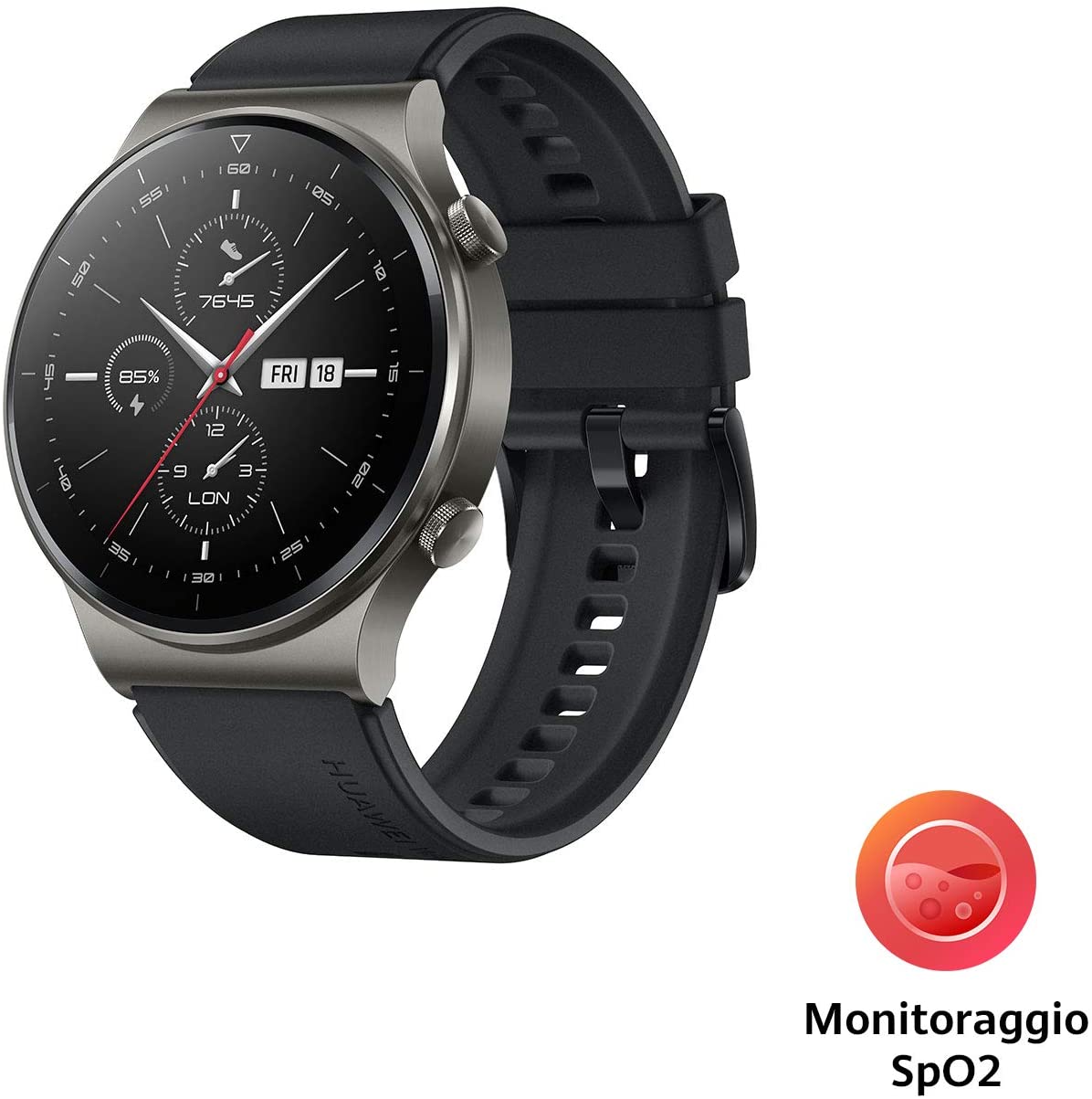 Huawei Smartwatch GT2 nero elegante